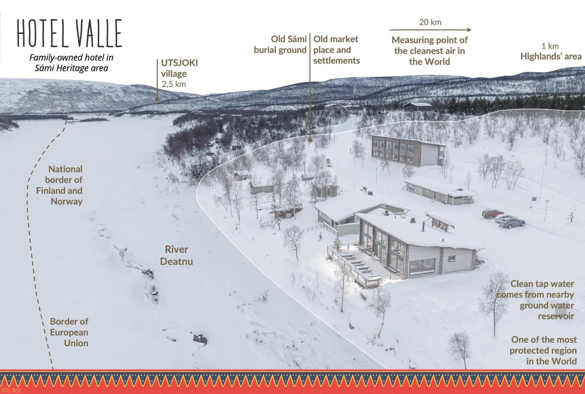 Hotel Valle Lapland Utsjoki Buitenkant foto